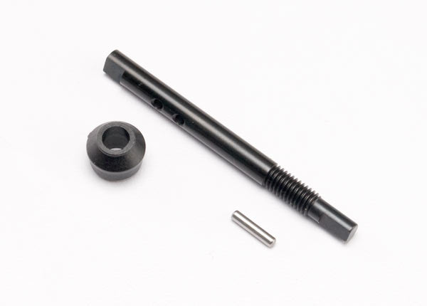 Traxxas 6893 Input shaft (slipper shaft)/ bearing adapter (1)/pin (1) - TRA6893
