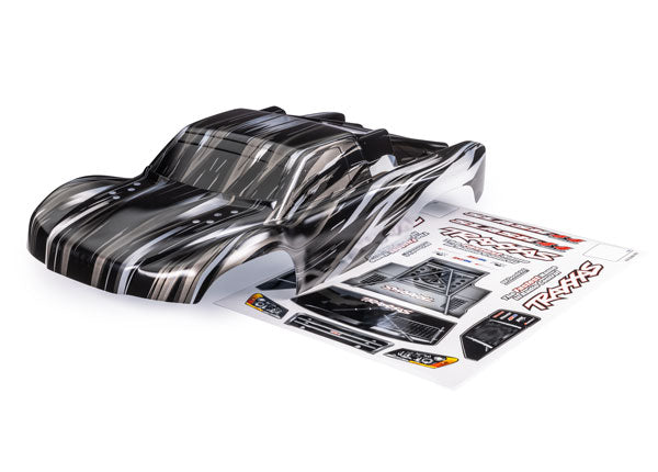 Traxxas 6932L Body, Slash 4X4, ProGraphix (Graphics are printed, requires paint & final color application)/ Body Mount Latch (Front & Rear)/ Latch Mounts/ Decal Sheet