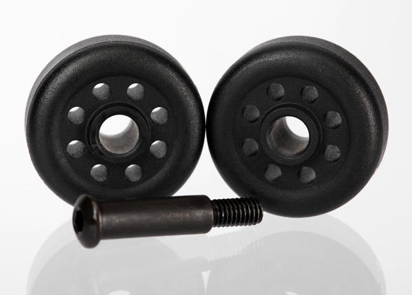 Traxxas 6977 Wheels (2)/ Axle (1) (for Wheelie bar, #6978) - TRA6977