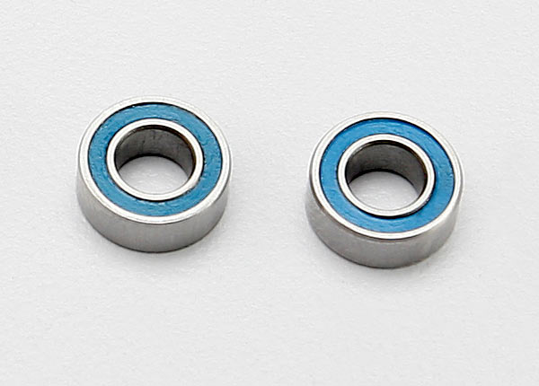 Traxxas 7019 Ball bearings, - Blue rubber sealed (4x8x3mm) (2) - TRA7019