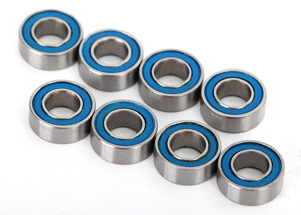 Traxxas 7019R Ball bearings, - Blue rubber sealed (4x8x3mm) (8) - TRA7019R