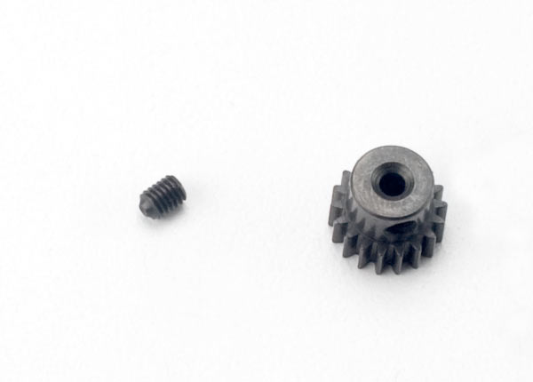 Traxxas 7041 Gear, 18-T pinion (48-pitch, 2.3mm shaft)/ set screw - TRA7041