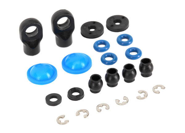 Traxxas 7062 Rebuild kit, GTR composite shocks (x-rings, bladders, pistons, e-clips, shock rod ends, hollow balls) (renews 2 shocks) - TRA7062
