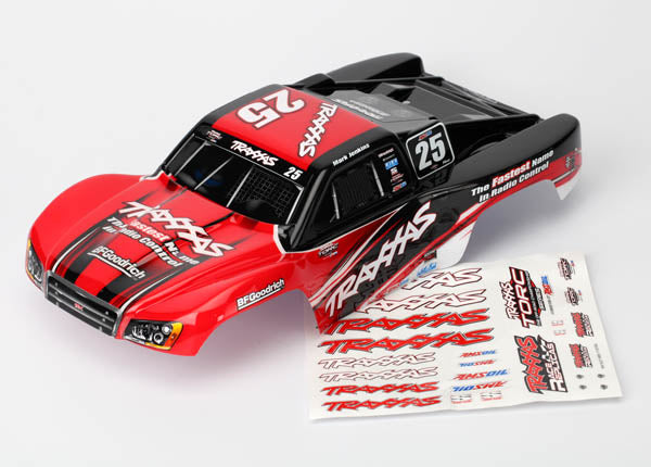 Traxxas 7084R Body , Mark Jenkins #25 , 1 / 16 Slash (painted , decals applied) - TRA7084R