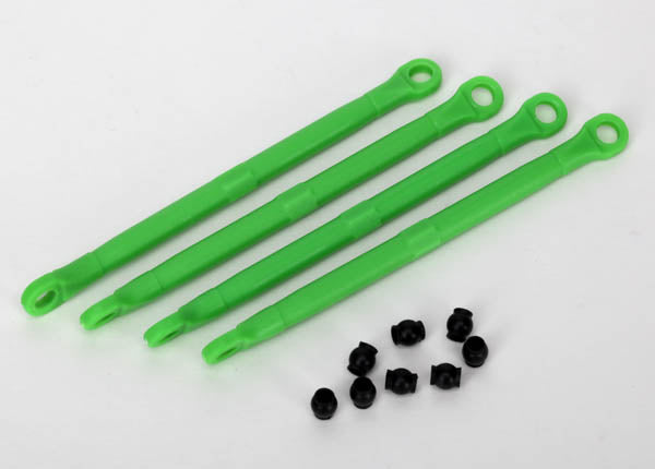 Traxxas 7138G Toe link , Front & Rear (molded composite) (green) (4) / hollow balls (8) - TRA7138G