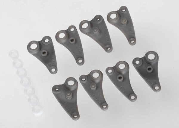 Traxxas 7156 Rocker arm set, long travel/ plastic Bushings (8) - TRA7156