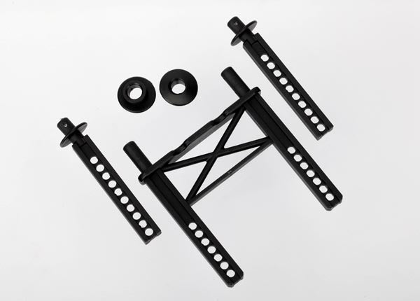 Traxxas 7314 Body Mount , Rear / Body Mount posts , Front (2) / Body washer , Rear (2) (for Mustang Body) - TRA7314