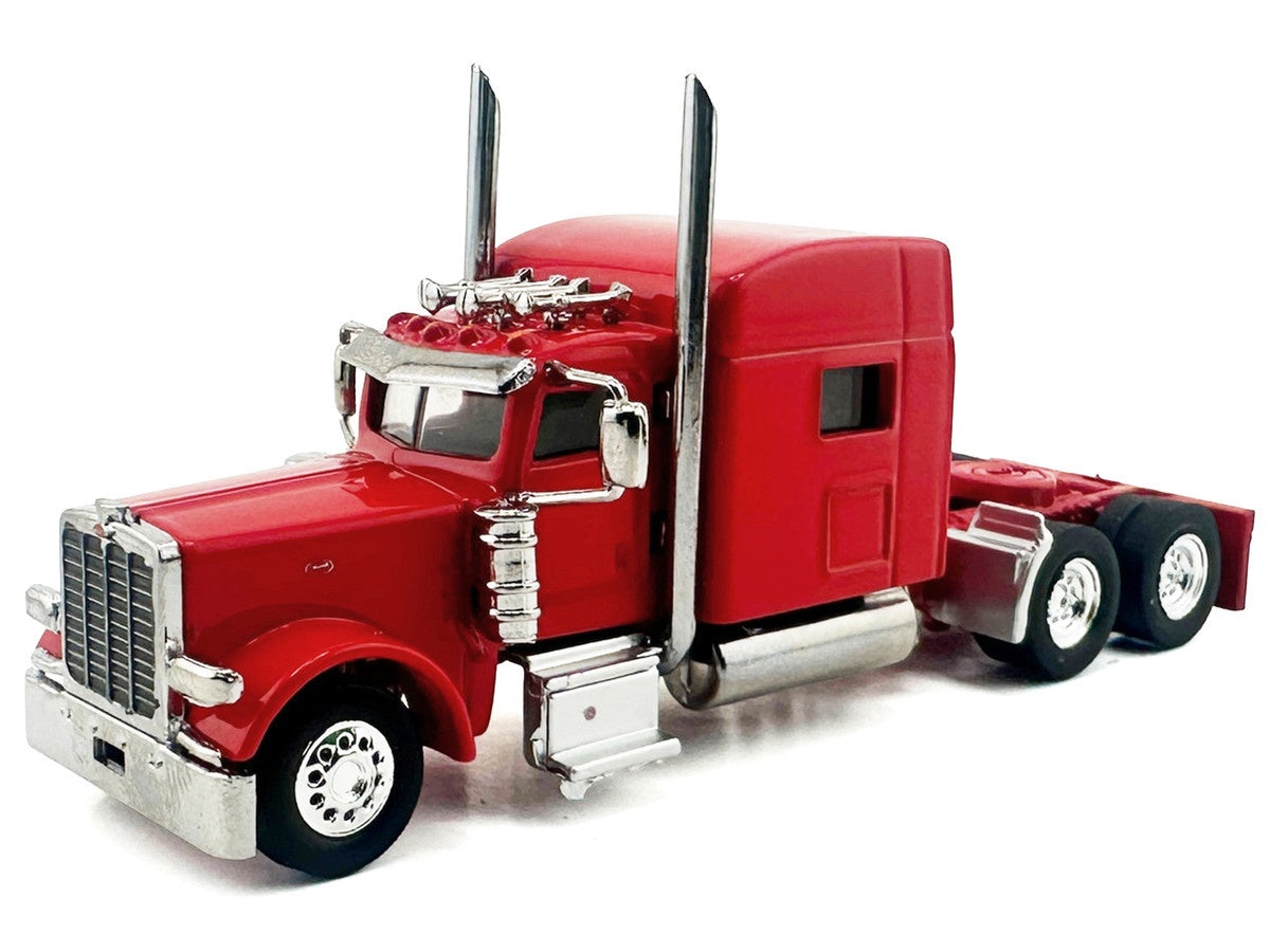 HO Logistics Replicas Peterbilt Sleeper Cab Tractor Only - Assembled -- Red