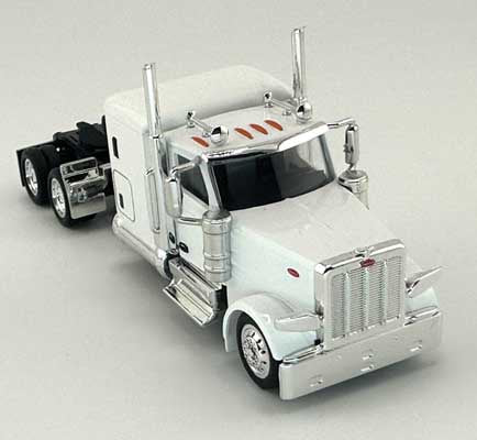 HO Logistics Replicas Peterbilt 589 72" Sleeper-Cab Semi Tractor - Assembled -- White