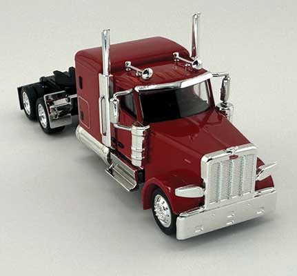 HO Logistics Replicas Peterbilt 589 72" Sleeper-Cab Semi Tractor - Assembled -- Red