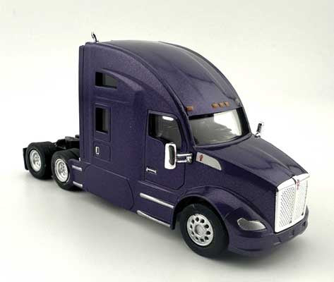 HO Logistics Replicas Kenworth T-680 Sleeper-Cab Semi Tractor - Assembled -- Purple