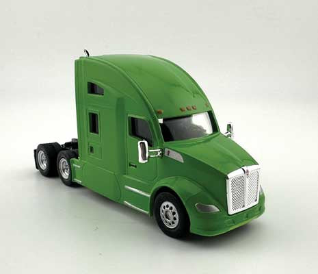 HO Logistics Replicas Kenworth T-680 Sleeper-Cab Semi Tractor - Assembled -- Lime Green