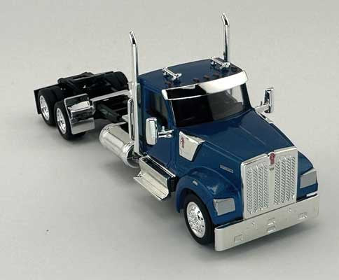 HO Logistics Replicas Kenworth 990 2-Axle Day-Cab Semi Tractor - Assembled -- Metallic Blue