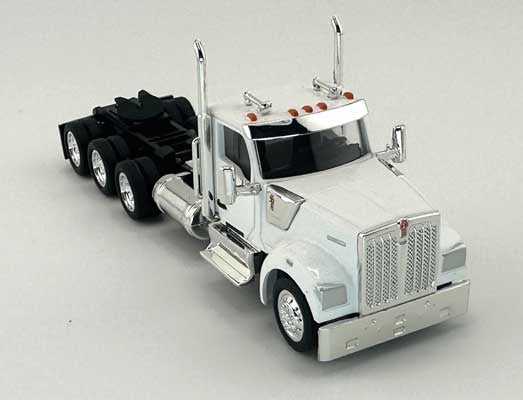 HO Logistics Replicas Kenworth 990 3-Axle Day-Cab Semi Tractor - Assembled -- White