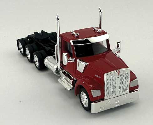 HO Logistics Replicas Kenworth 990 3-Axle Day-Cab Semi Tractor - Assembled -- Red