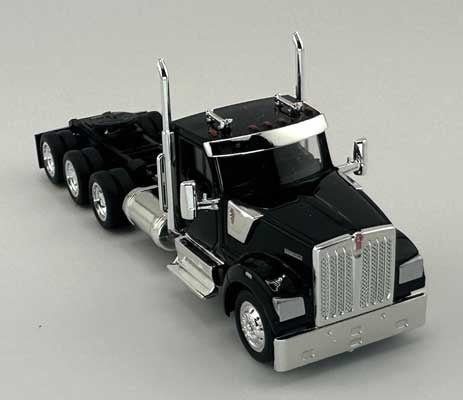 HO Logistics Replicas Kenworth 990 3-Axle Day-Cab Semi Tractor - Assembled -- Black
