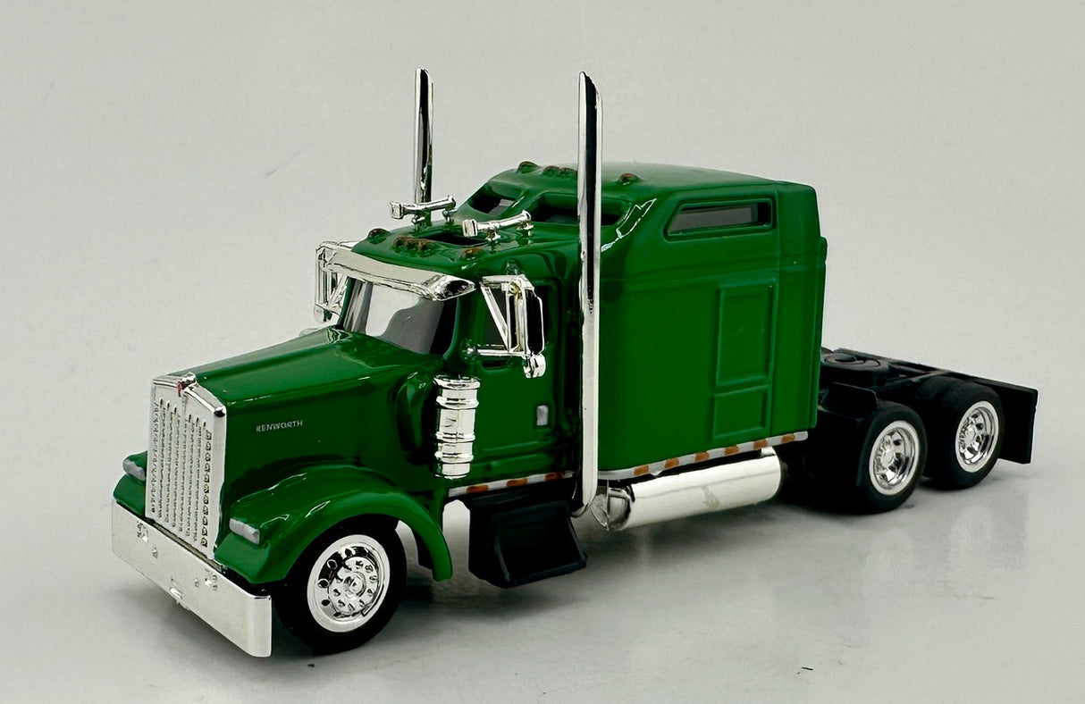 HO Logistics Replicas Kenworth W900 Sleeper Cab Tractor Only - Assembled -- Dark Green