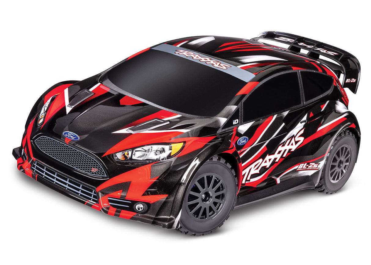 Traxxas 74154-4 Ford Fiesta ST Rally Brushless: 1/10 Scale Electric Rally Racer - Red