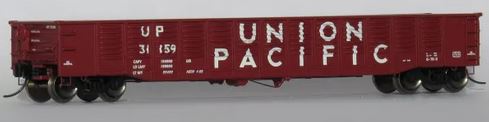 Trainworx 52'6" Corrugated Gondola - Ready to Run -- Union Pacific #1 (Boxcar Red, white) - 744-2520731