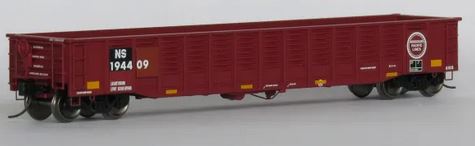 Trainworx 52'6" Corrugated Gondola - Ready to Run -- Norfolk Southern #2 (Ex-Missouri Pacific, Restenciled; Boxcar Red) - 744-2521302