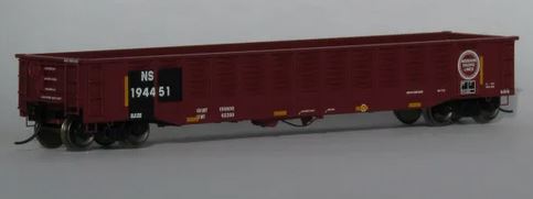 Trainworx 52'6" Corrugated Gondola - Ready to Run -- Norfolk Southern #4 (Ex-Missouri Pacific, Restenciled; Boxcar Red) - 744-2521304