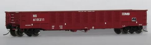 Trainworx 52'6" Corrugated Gondola - Ready to Run -- Norfolk Southern #7 (Ex-PC, Boxcar Red) - 744-2521307
