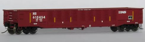 Trainworx 52'6" Corrugated Gondola - Ready to Run -- Norfolk Southern #9 (Ex-PC, Boxcar Red) - 744-2521309