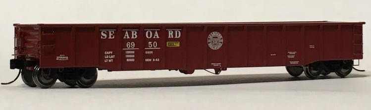 Trainworx Thrall 52' 6" Steel Gondola - Ready to Run -- Seaboard Air Line 2 (Boxcar Red) - 744-2525102