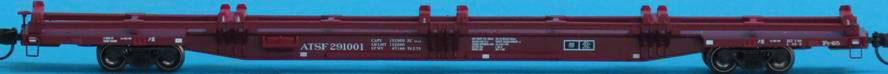 Trainworx FLEXI-VAN FLAT CAR ATSF 291004 - 744-2842506