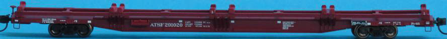 Trainworx FLEXI-VAN FLAT CAR ATSF 291016 - 744-2842507