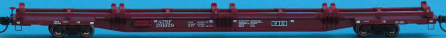 Trainworx FLEXI-VAN FLAT CAR ATSF 291029 - 744-2842509