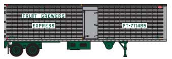 Trainworx N 40' Trailer - Fruit Growers Express #FT-711485
