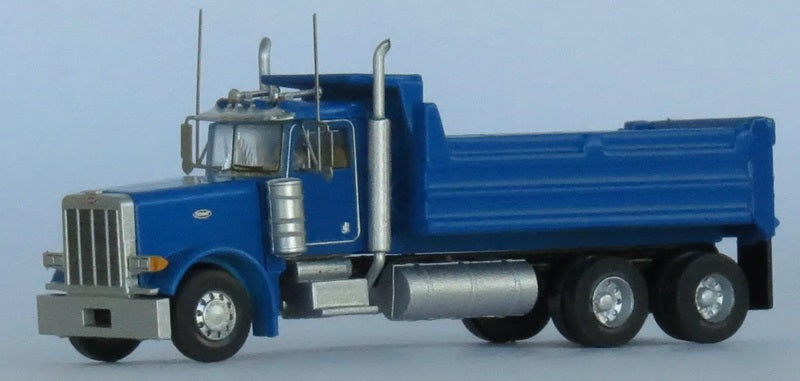 Peterbilt 379 Dump Truck - Assembled -- Blue