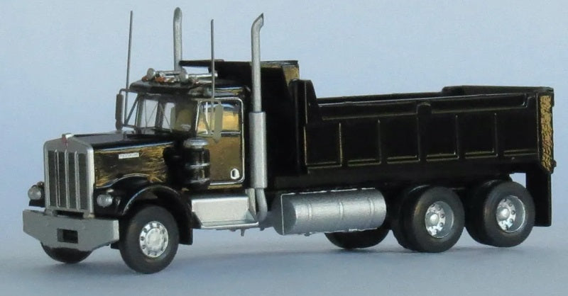 Kenworth W900 Dump Truck - Assembled -- Black