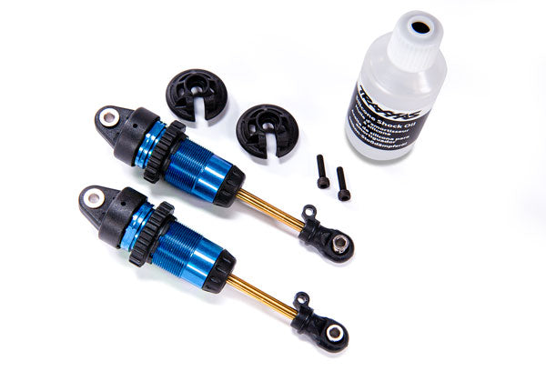 Traxxas 7461 Shocks , GTR long - Blue-anodized , PTFE-coated bodies with TiN shafts (fully assembled , without Springs) (2) - TRA7461