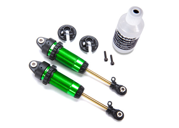 Traxxas 7462G Shocks, GTR xx-long green-anodized, PTFE-coated bodies with TiN shafts (fully assembled, without Springs) (2) - TRA7462G