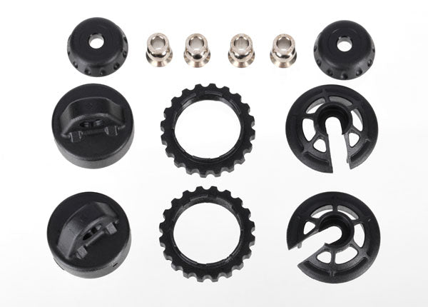 Traxxas 7468 Caps and spring retainers , GTR long / xx-long shock (upper cap (2) / hollow balls (4) / bottom cap (2) / upper retainer (2) / Lower retainer (2)) - TRA7468