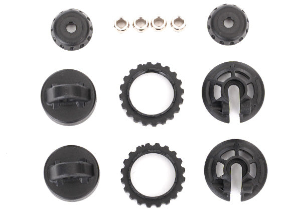 Traxxas 7468X Caps & spring retainers, GTR shock (upper cap (2)/ hollow balls (4)/ bottom cap (2)/ upper retainer (2)/ Lower retainer (2)) - TRA7468X