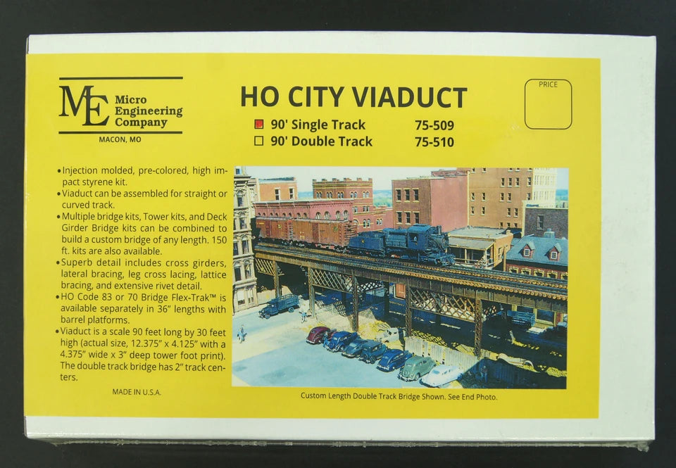 Micro Engineering 75-509 HO City Viaduct -- 90' Single Track