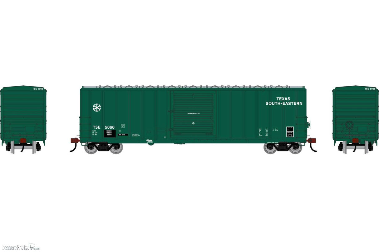 Athearn HO 50' FMC 5347 Single Door Box Car, Texas South Eastern (TSE) #5066