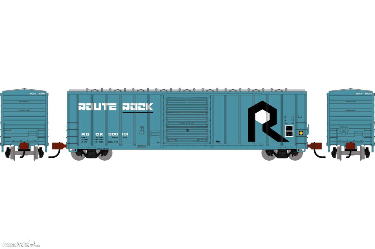 Athearn N 50' FMC 5347 Single Door Box Car, Rock Island (RI) #300101
