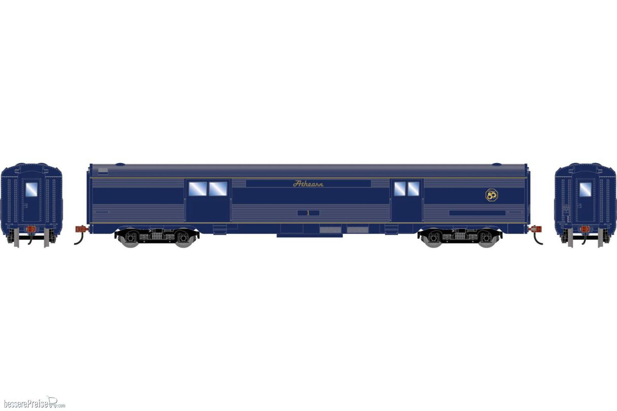 Roundhouse HO Streamline Baggage Car, Athearn (ATHX) #1 80th Anniversary Limited Edition