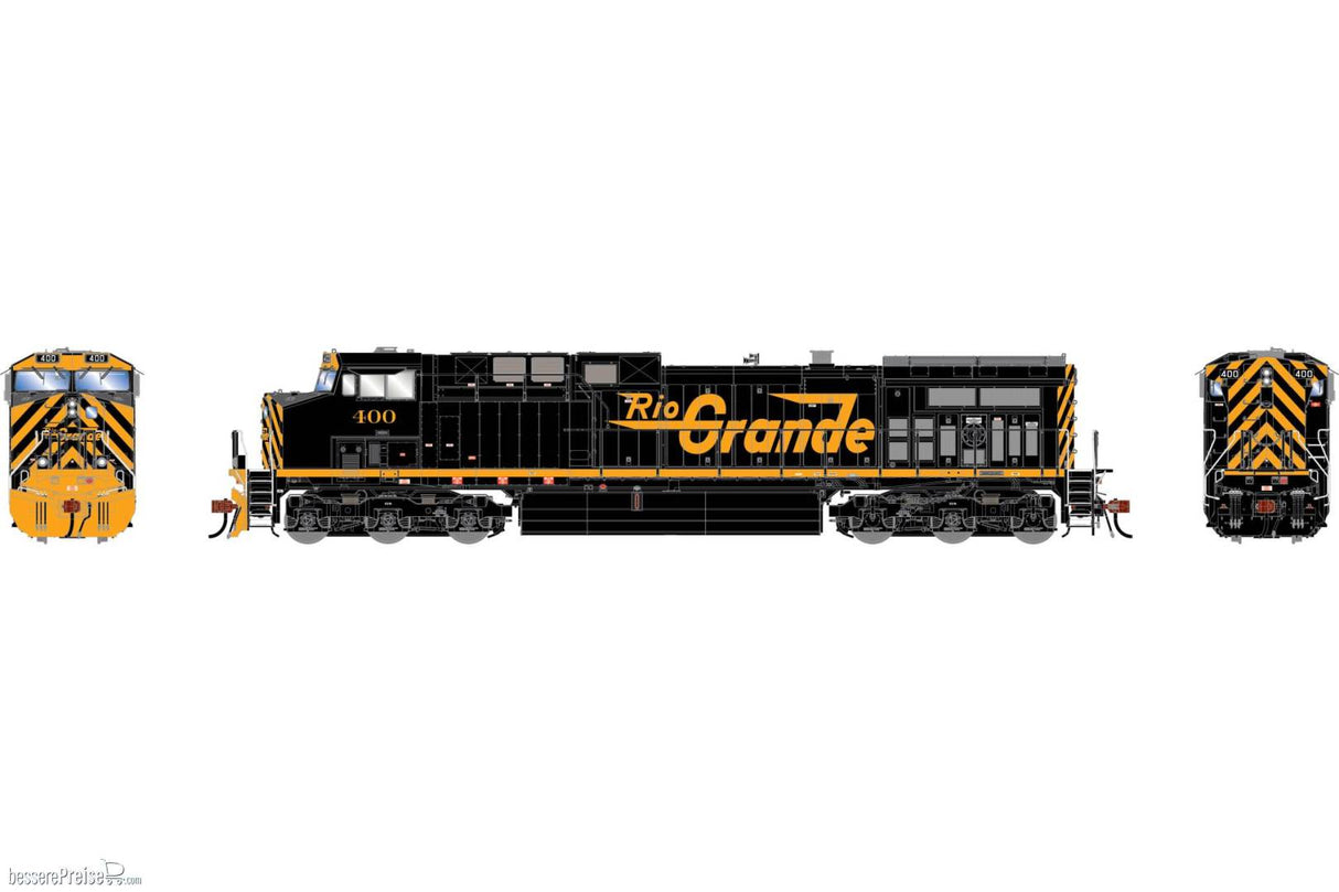 Athearn Genesis HO AC4400CW Locomotive, Legendary Liveries Denver & Rio Grande Western (D&RGW) #400