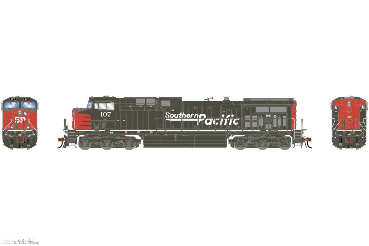 Athearn Genesis HO AC4400CW Locomotive, Southern Pacific (SP) #107
