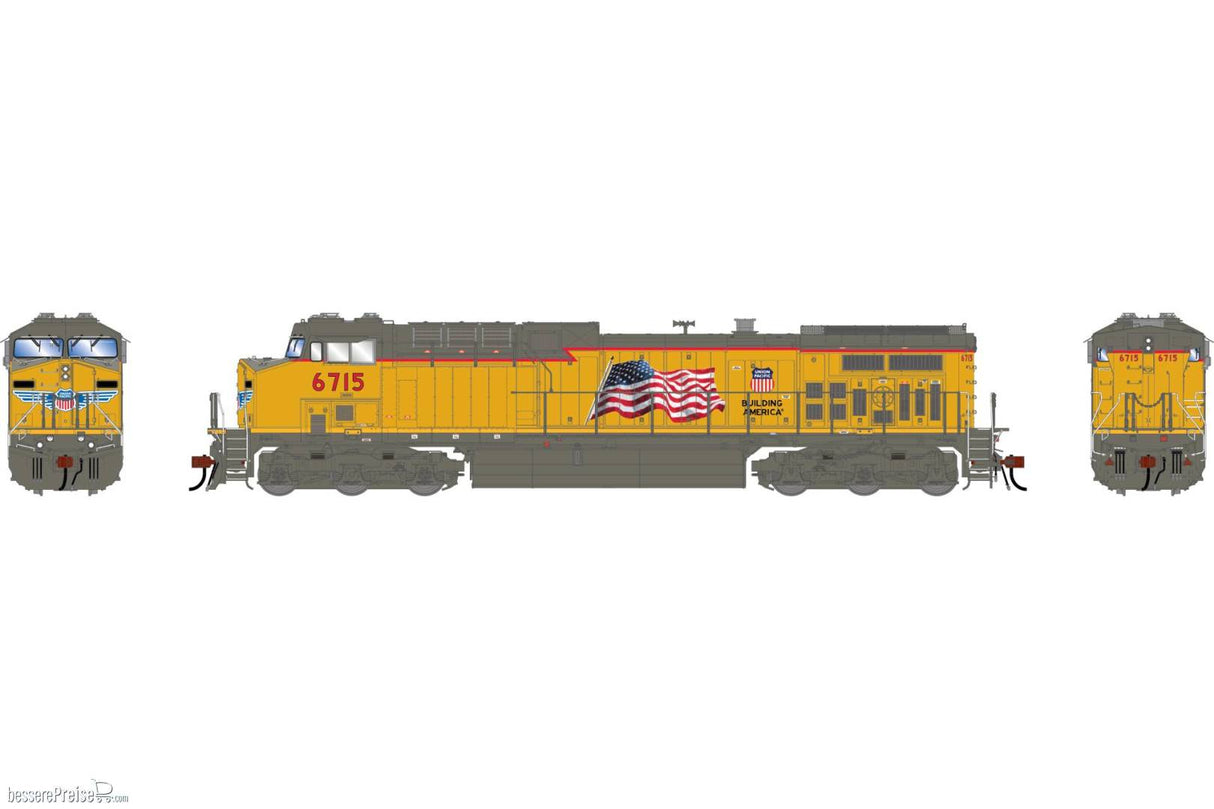 Athearn Genesis HO AC4400CW Locomotive, Union Pacific (UP) #6715