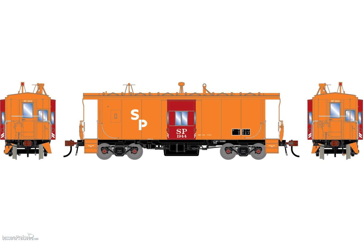 Athearn Genesis HO ICC Bay Window Caboose w/Lights & Sound, Legendary Liveries Late Daylight Southern Pacific (SP) #1944