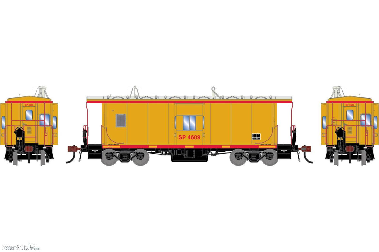 Athearn Genesis HO ICC Bay Window Caboose w/Lights & Sound, Union Pacific (UP) #4609