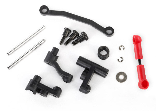 Traxxas 7538X Steering Bellcranks, Servo saver/ spring/ spring retainer/ posts/ draglink - TRA7538X