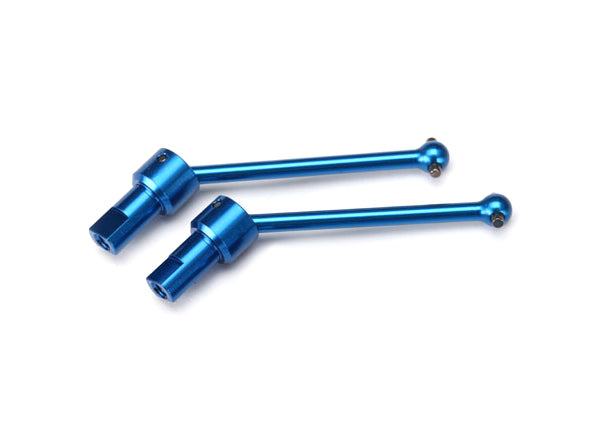 Traxxas 7650R Driveshaft assembly, Front & Rear, 6061-T6 aluminum (blue-anodized) (2) - TRA7650R