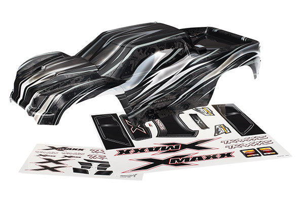 Traxxas 7711X Body, X-Maxx, ProGraphix (Graphics are printed, requires paint & final color application)/ Decal Sheet - TRA7711X